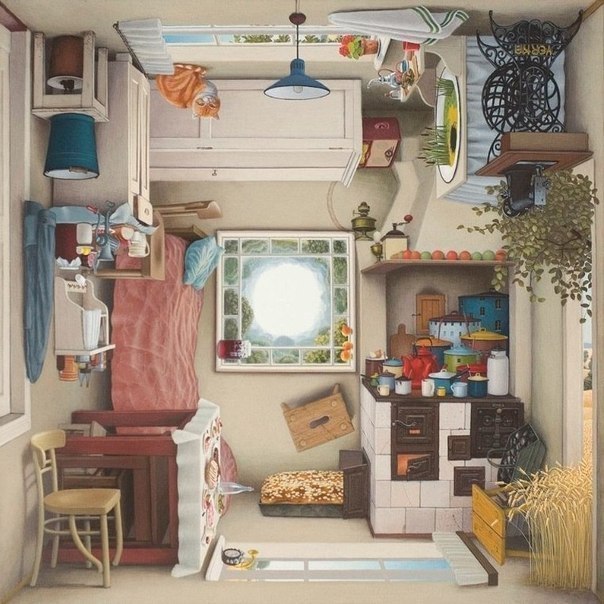 604x604, 92 Kb / комната, вверх ногами