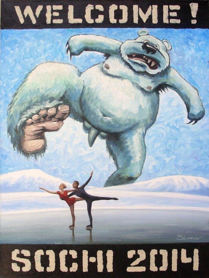 700x928, 110 Kb / сочи, медведь, хуй, лёд, олимпиада, фигуристы