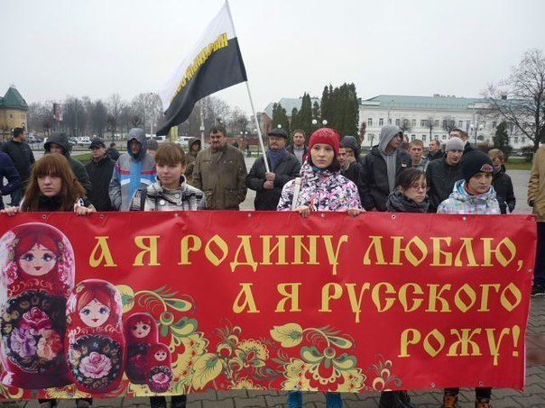 604x453, 78 Kb / митинг, русский, плакат, фэйспалм