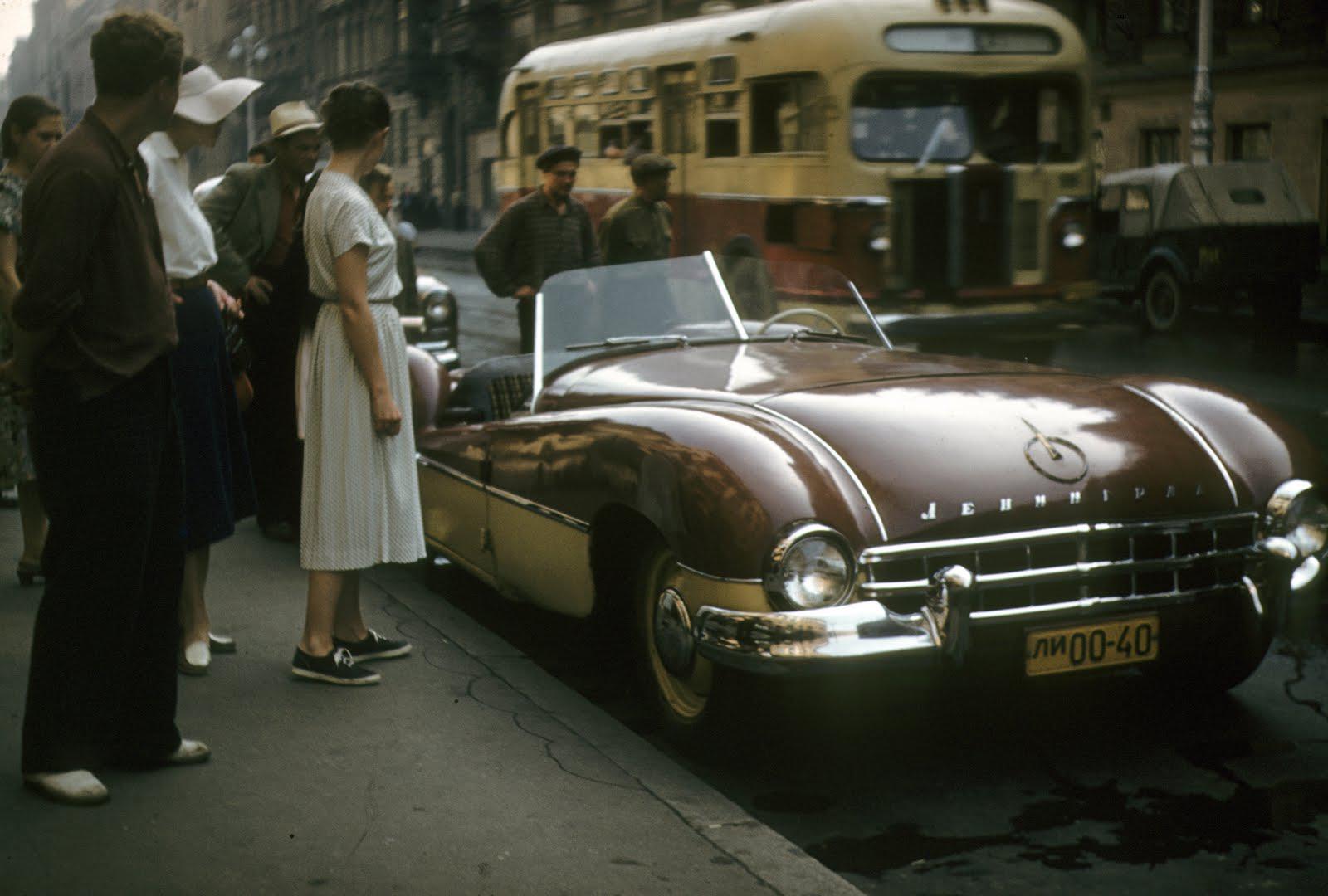 1600x1080, 143 Kb / автомобиль, ретро, ленинград, купе, кабриолет, трамвай