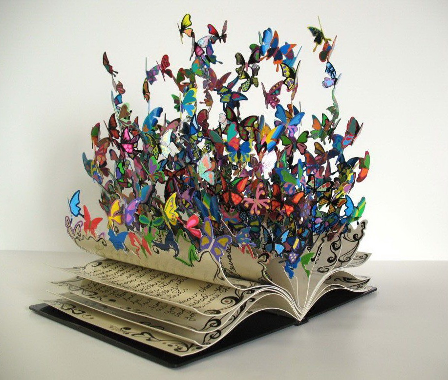 917x779, 278 Kb / книга, бабочки, страницы