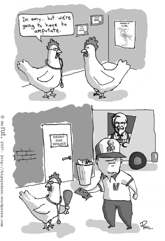 540x787, 66 Kb / курица, нога, кфс, доктор, врач, ампутация