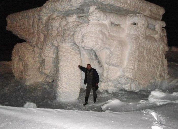 700x505, 63 Kb / Белаз, зима, замерз