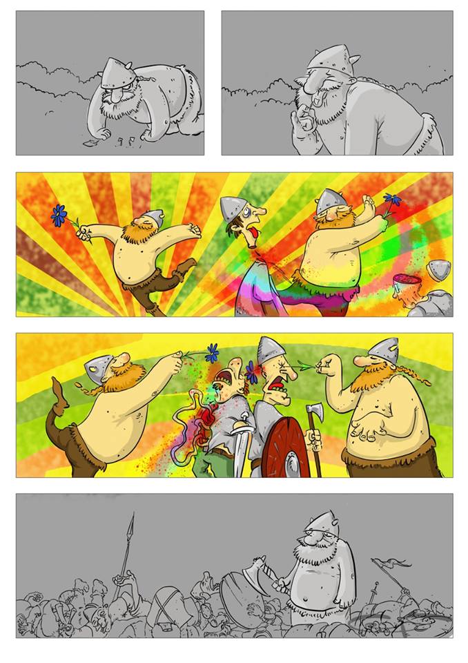 678x960, 102 Kb / берсерк, викинги, грибы