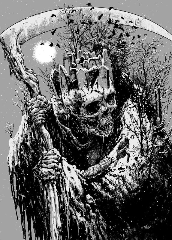 573x800, 128 Kb / череп, смерть, погост, коса, гроб, человек, прощай