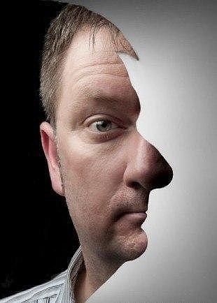 310x434, 18 Kb / симметрия, мужик, фас, профиль