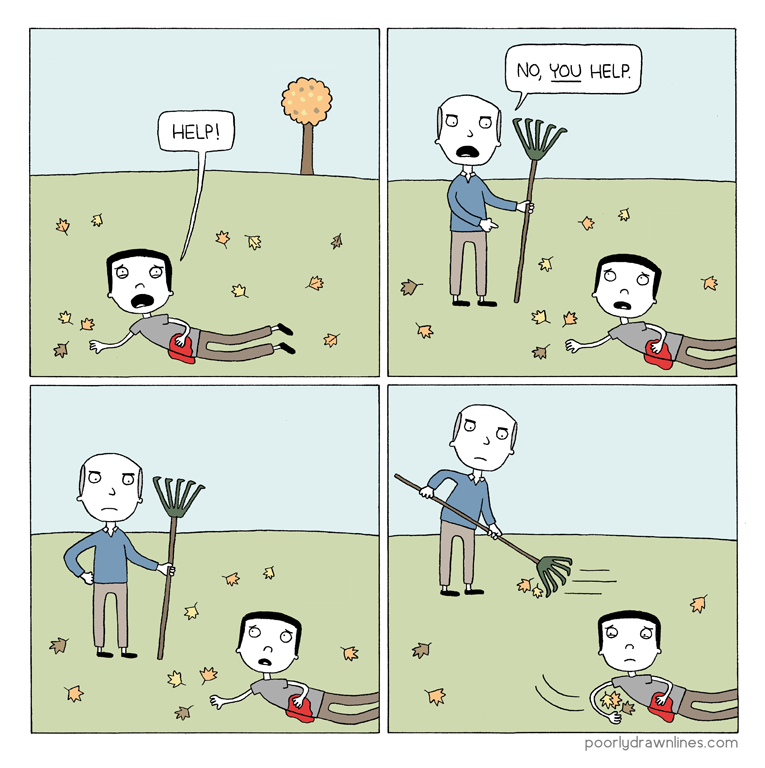 765x768, 229 Kb / грабли, помощь, рана, уборка