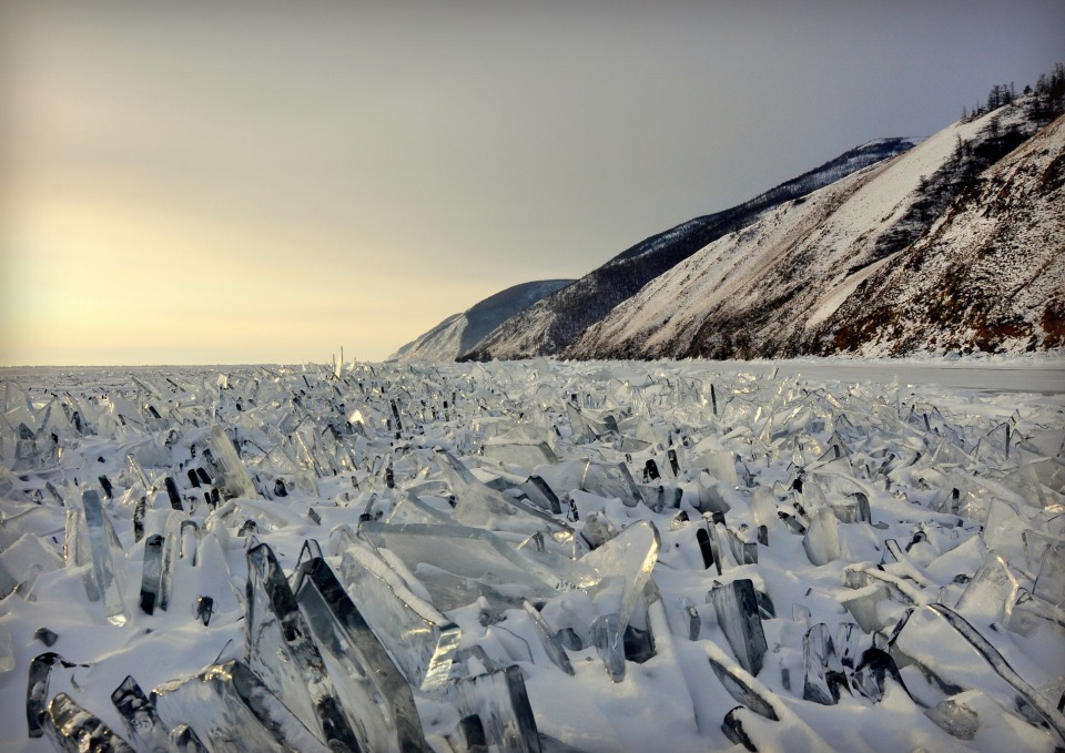 960x679, 208 Kb / Лед, стекло, байкал, зима, гора