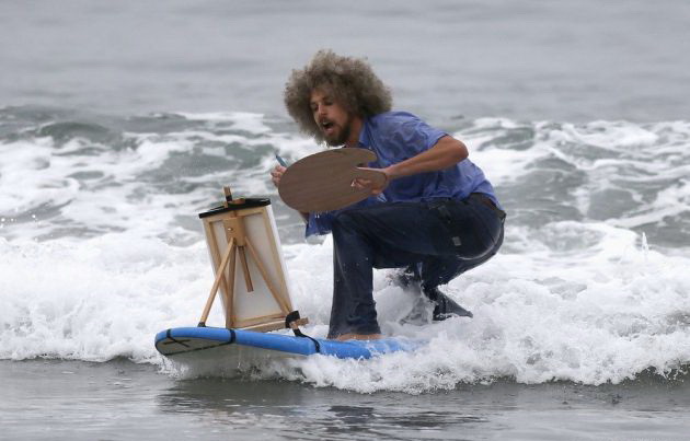 630x403, 58 Kb / море, художник, серф, волна