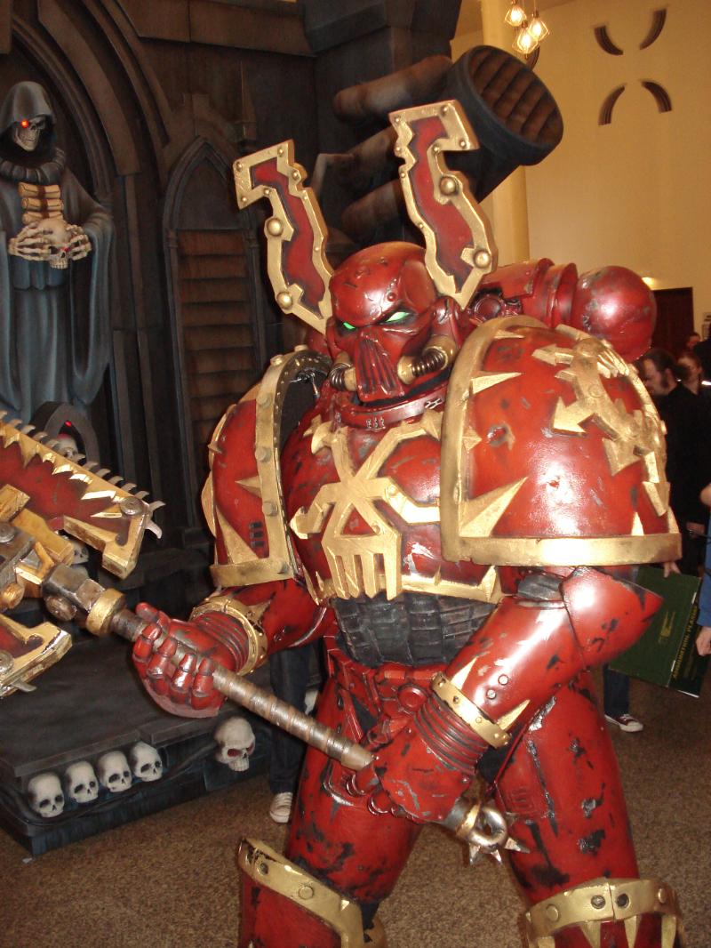 800x1066, 129 Kb / косплей, ваха, вархаммер, берсеркер, Кхорн