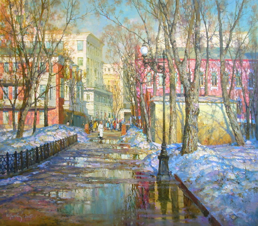 896x784, 226 Kb / весна, лужи, Юрий, Обуховский, ура