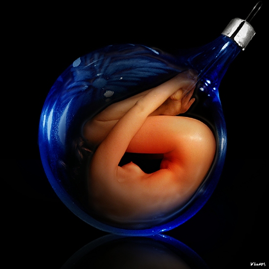 550x550, 105 Kb / новогодний, шарик, синий, внутри