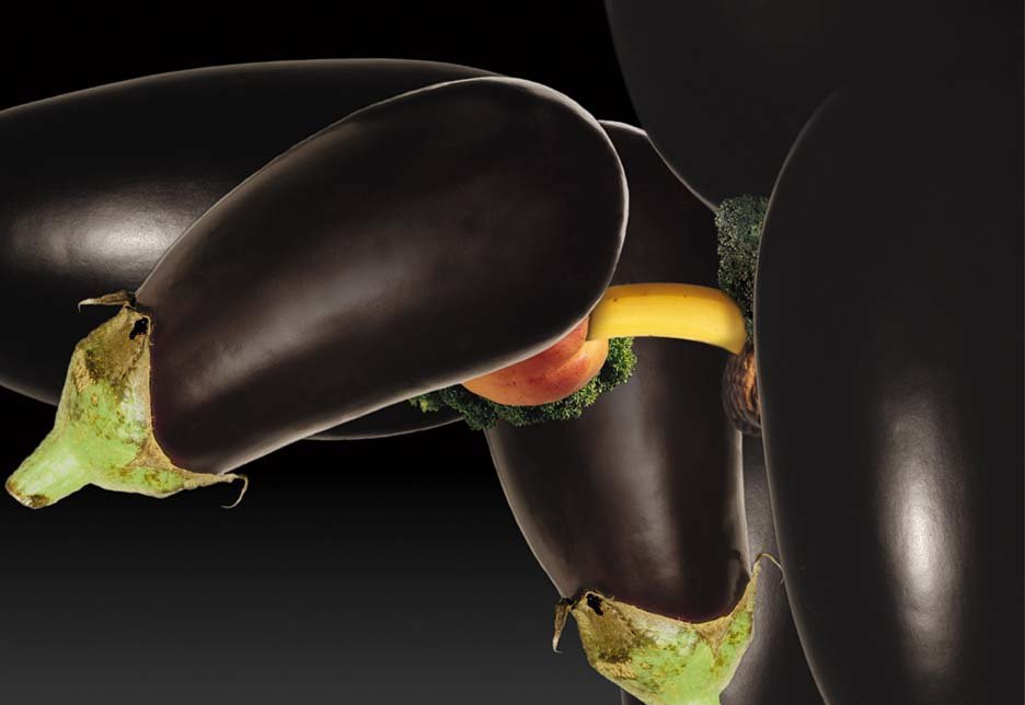 936x644, 47 Kb / баклажан, банан, персик