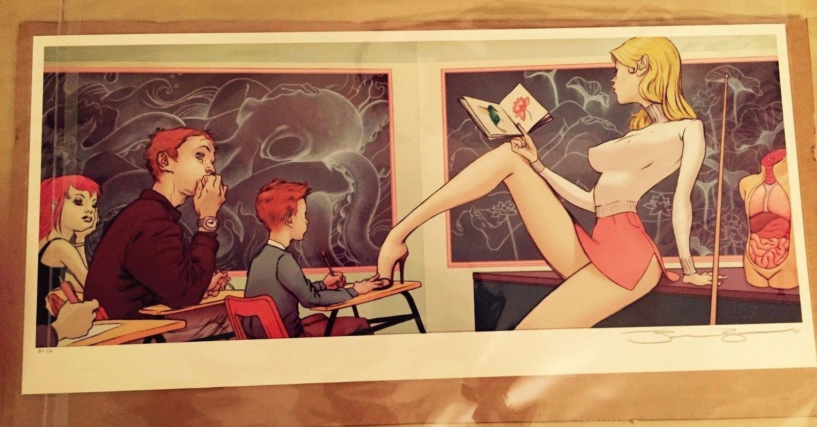 1600x837, 270 Kb / учительница, класс, урок, анатомия