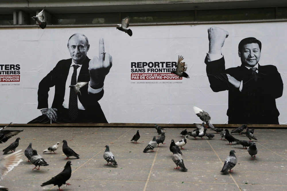 1000x667, 187 Kb / Genby, Путин, Репортеры без границ, Си Цзиньпин