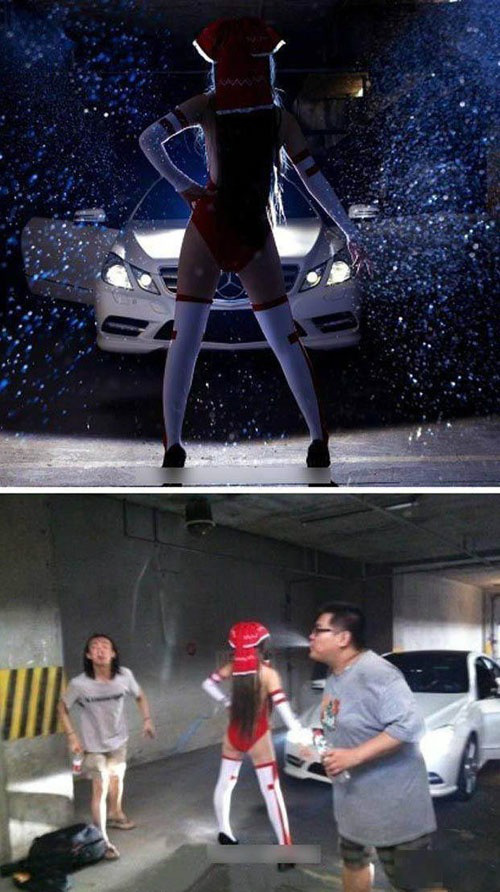 500x892, 146 Kb / девушка, мерседес, постановка