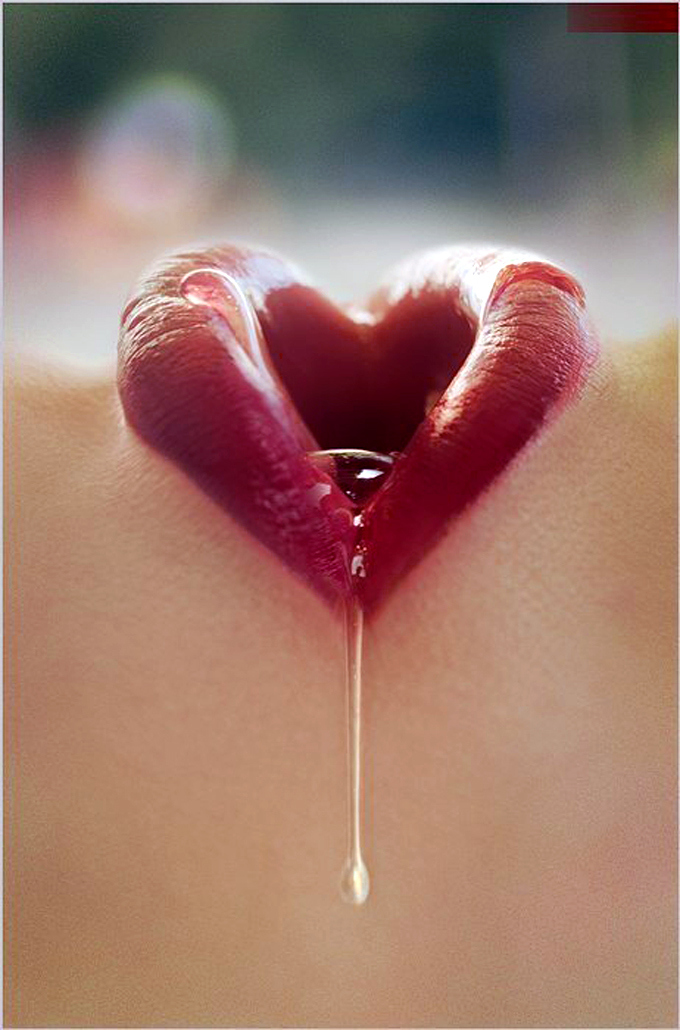 680x1030, 302 Kb / губы ,мёд ,сердечко