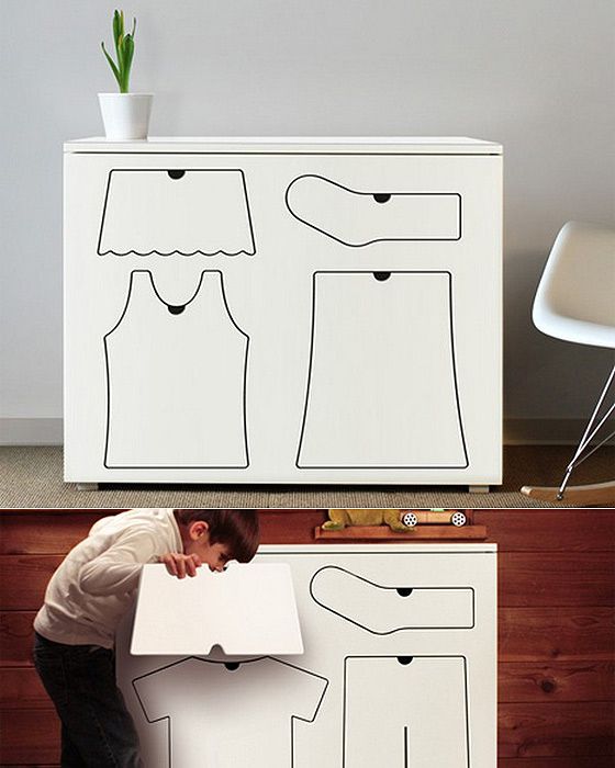 560x700, 49 Kb / шкаф, ящики, детская