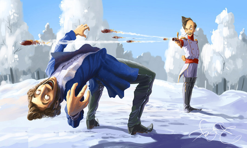 811x487, 126 Kb / пушкин, дуэль, матрица