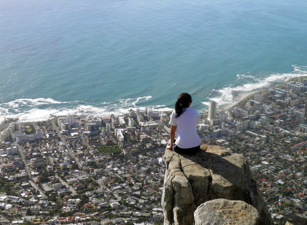 1066x781, 345 Kb / скала, вид, море, океан, город