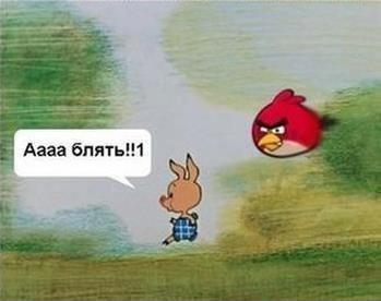 349x276, 14 Kb / Пятачок, Angry Birds, злые птички
