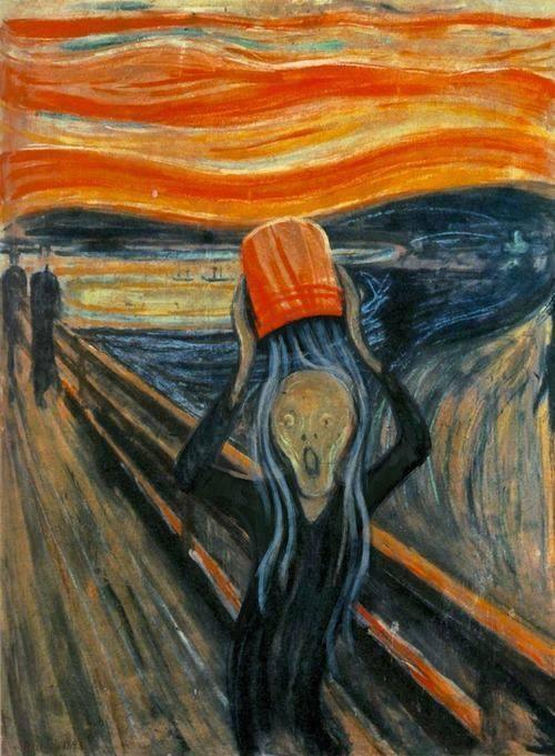 500x681, 65 Kb / мунк, крик, ice, bucket, challenge