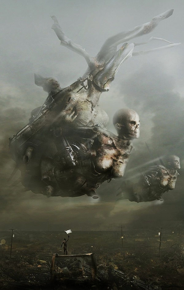 600x942, 118 Kb / фантастика, рисунок, сиськи, тлен, смерть, разрушение