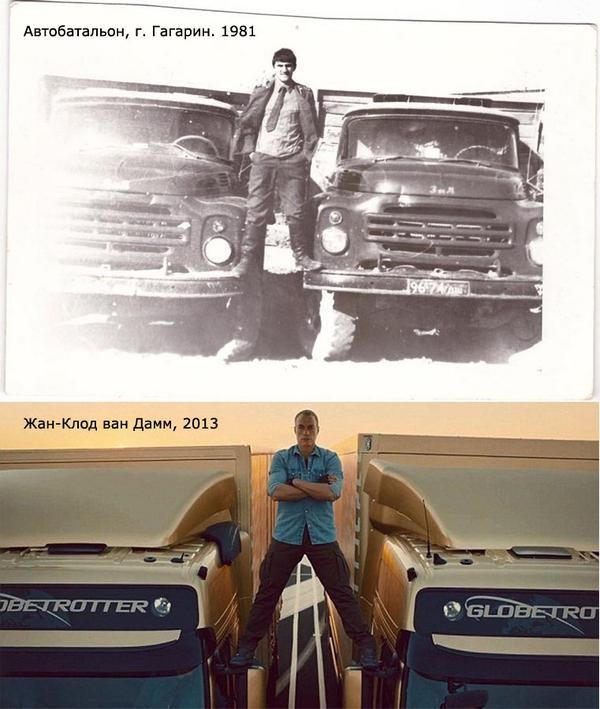 600x709, 85 Kb / ван дамм, грузовики, шпагат