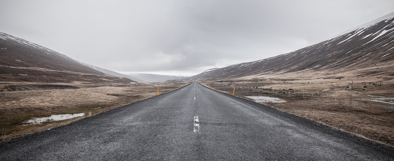 1280x524, 231 Kb / горы, снег, дорога