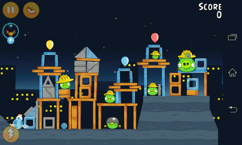 800x480, 125 Kb / angry, birds, злые, птицы, свинья, улыбка, гиф