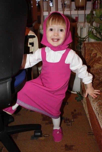 408x604, 57 Kb / Маша, сарафан, платок, ребёнок, кресло