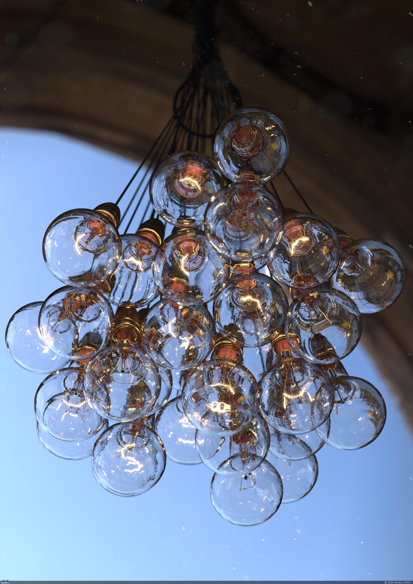 1390x1966, 343 Kb / лампочки, много, render.ru