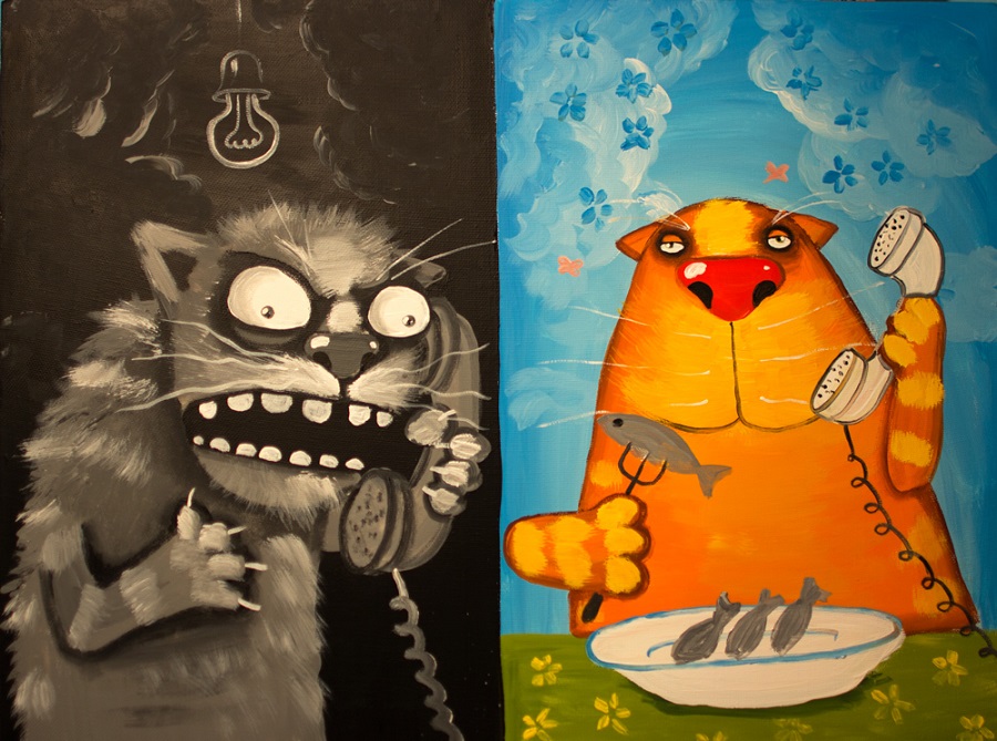 900x669, 206 Kb / вася ложкин, звонок, кот