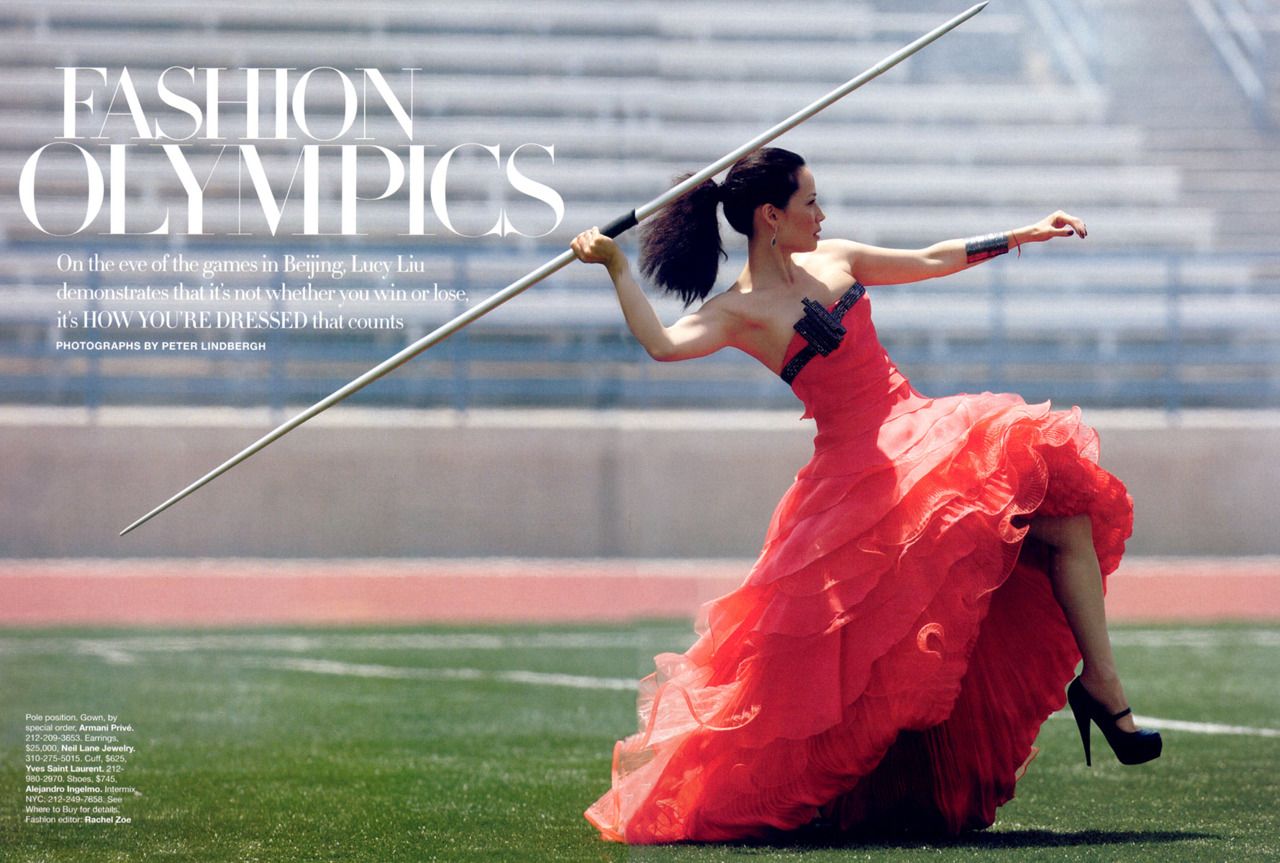 1280x863, 141 Kb / брюнетка, платье, копьё, люси лью