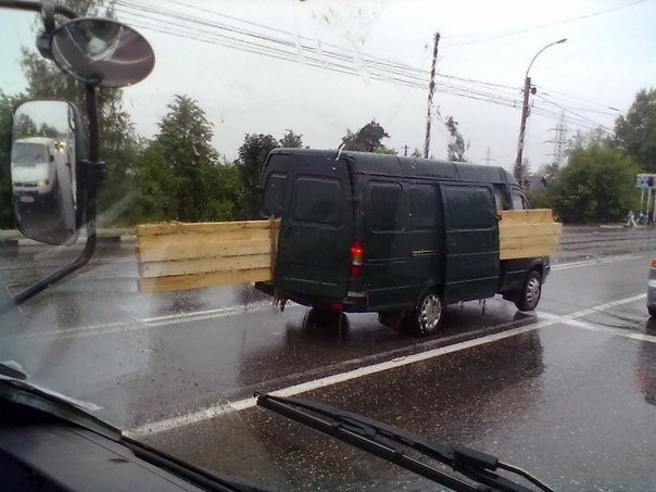 604x453, 58 Kb / Газель, дорога, доски