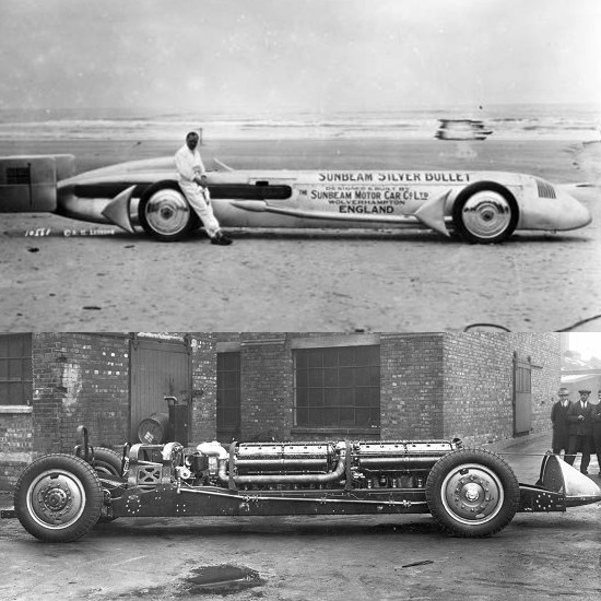 550x550, 94 Kb / sunbeam, silver, bullet, ретро, быстрый, автомобиль, ч/б