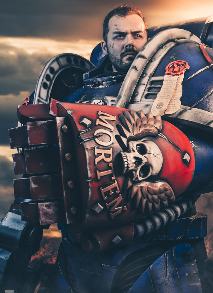 726x1001, 214 Kb / косплей, cosplay, warhammer, 40k, космодесант, перчатка, печать, пафос