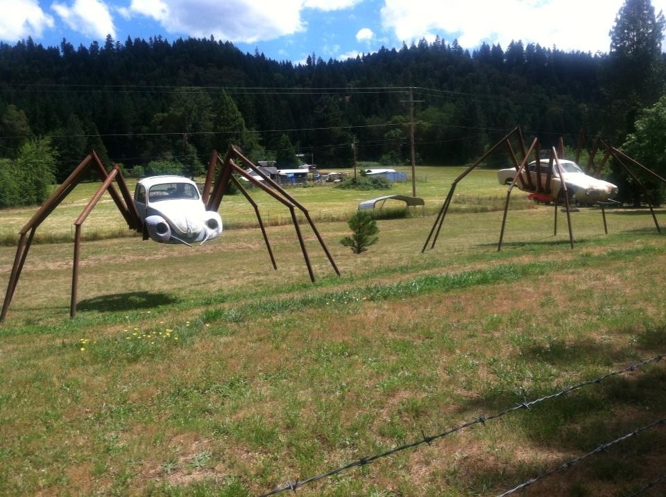 960x717, 177 Kb / Машина, паук, колючая, проволока