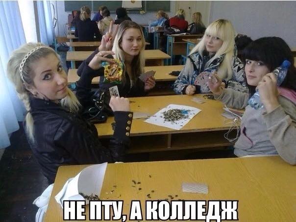 604x453, 41 Kb / девки, парты, карты, семки, быдло, пту, колледж