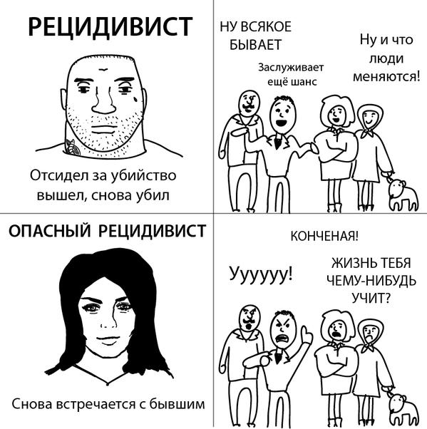 599x602, 60 Kb / рецидивист, мужчина, женщина, осуждение