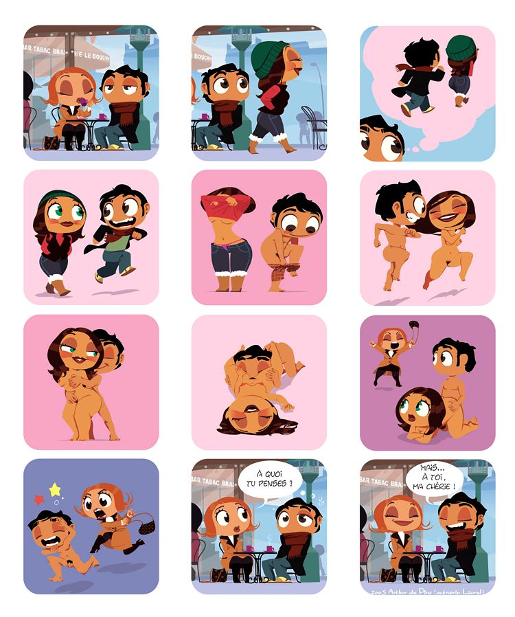 750x898, 121 Kb / Комикс, фантазия, измена, дорогая, Arthur De Pins