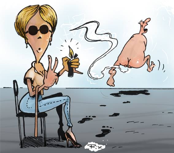 567x498, 37 Kb / , женщина, мужик, слепая, зажигалка, угостить, сигареткой, Трофимов, Дмитрий