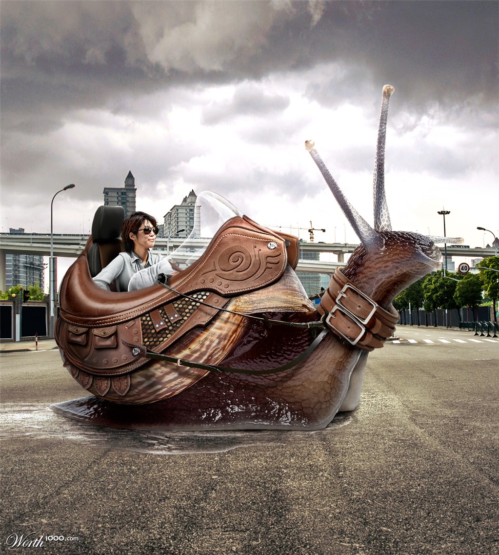 1023x1137, 340 Kb / улитка, девушка, повозка, скорость, поездка, такси