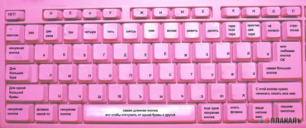 1024x428, 86 Kb / клавиатура, блондинка, креатив