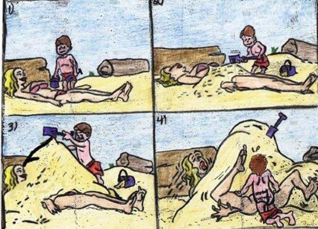 650x470, 102 Kb / пляж, ребенок, насилие