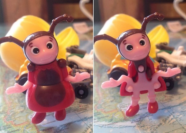 604x434, 54 Kb / Игрушка, руки, пчела, киндер, сюрприз