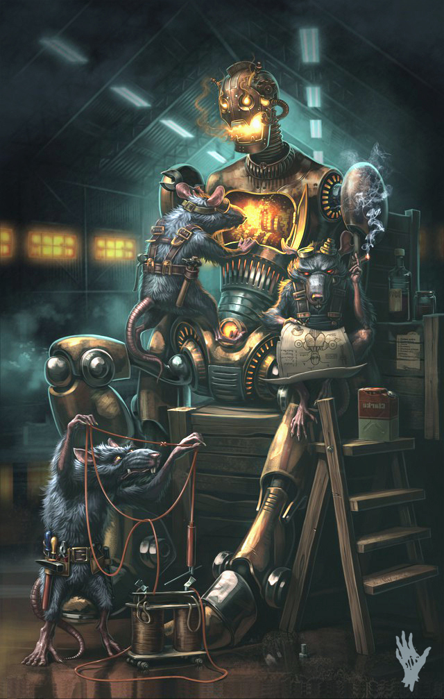 640x1007, 320 Kb / робот, крыса, сборка, конструктор