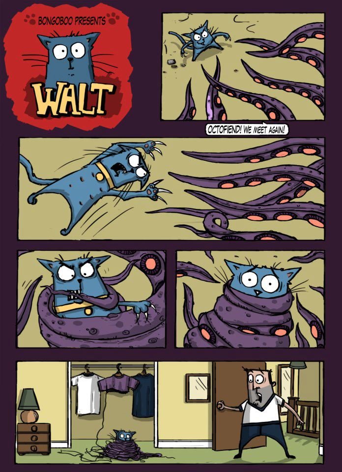 696x960, 142 Kb / кот, осьминог, свитер