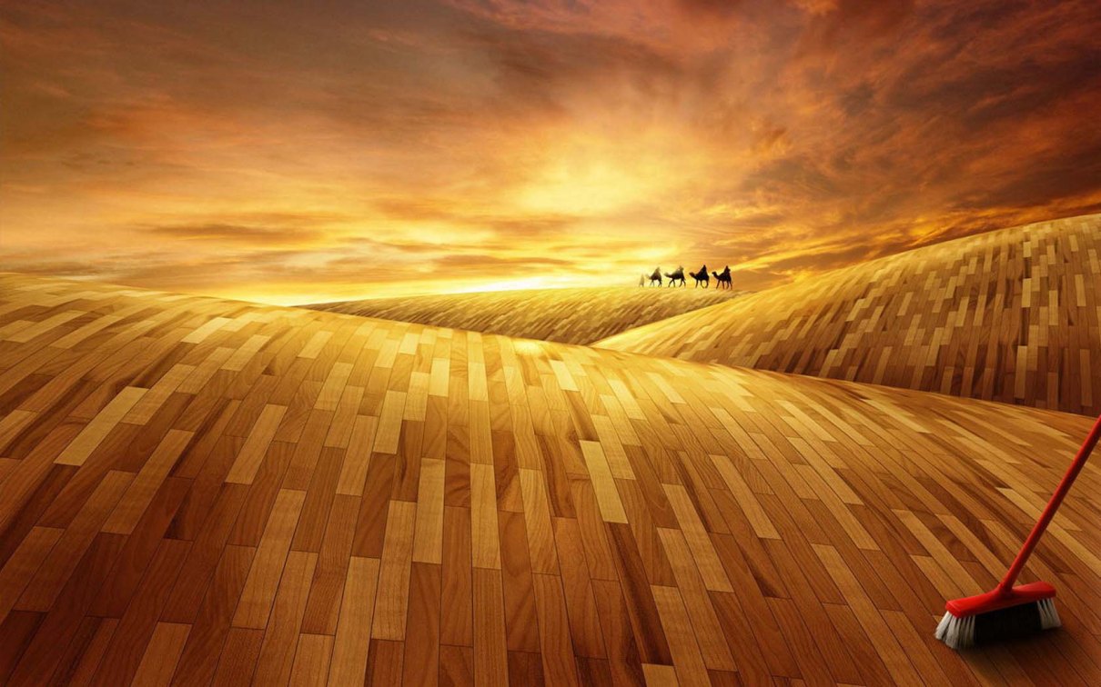 1210x756, 162 Kb / паркет, караван, щётка, фотошоп