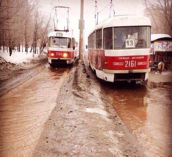 600x549, 101 Kb / Весна, трамвай, вода, 13